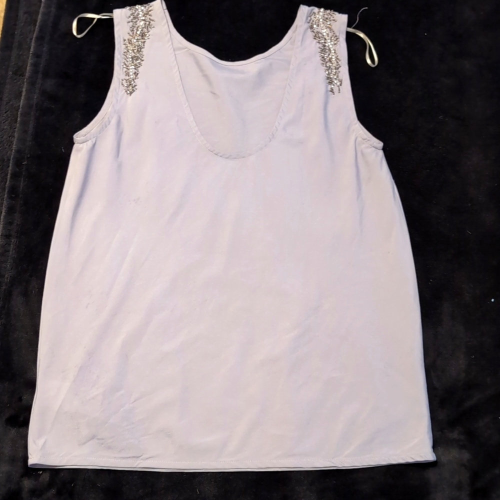KIIND OF Elegant Lavender Sleeveless Top